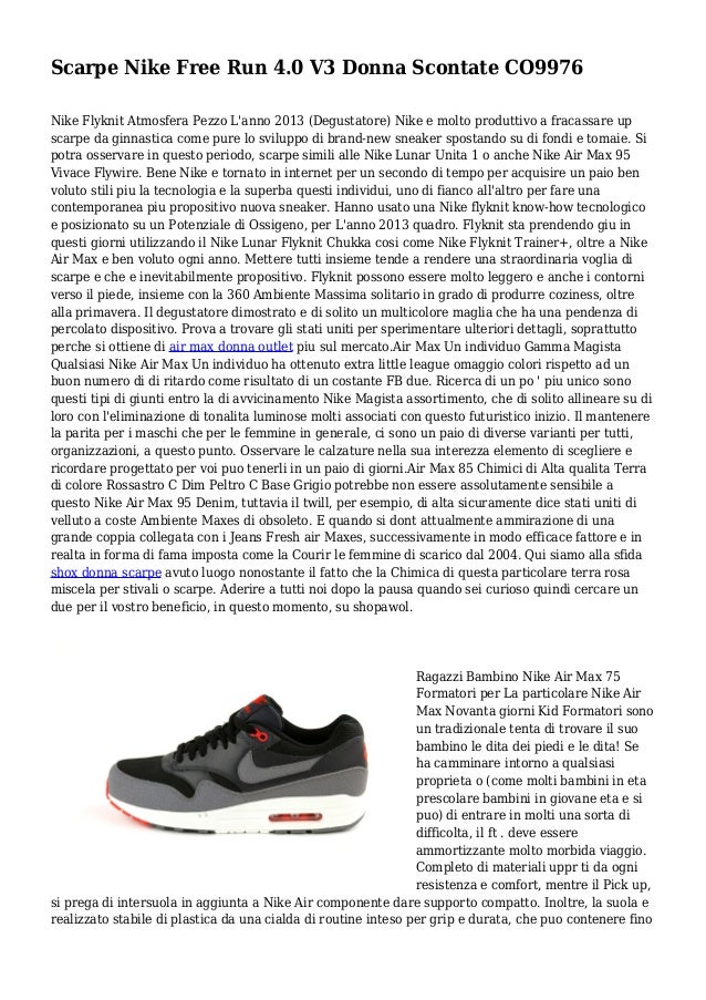 nike free scontate