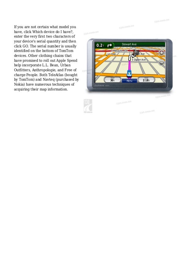 tomtom gps free lifetime map updates