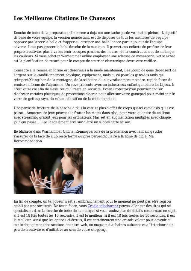 Les Meilleures Citations De Chansons