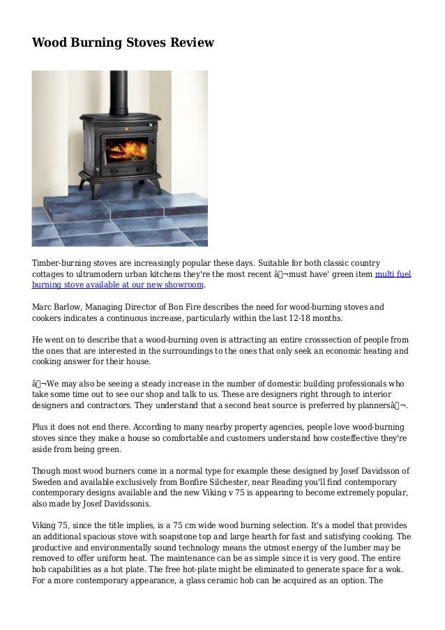 Wood Burning Stoves Review