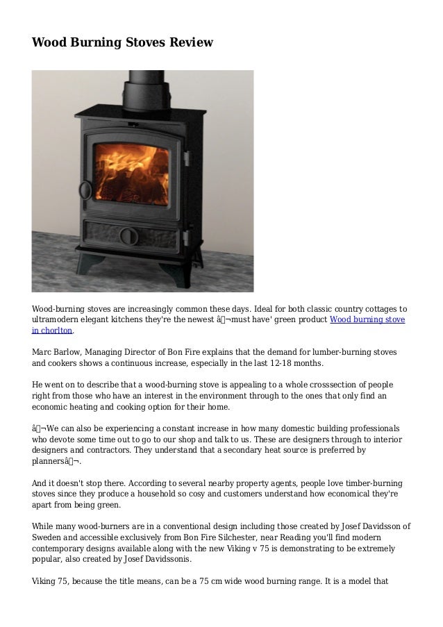 Wood Burning Stoves Review