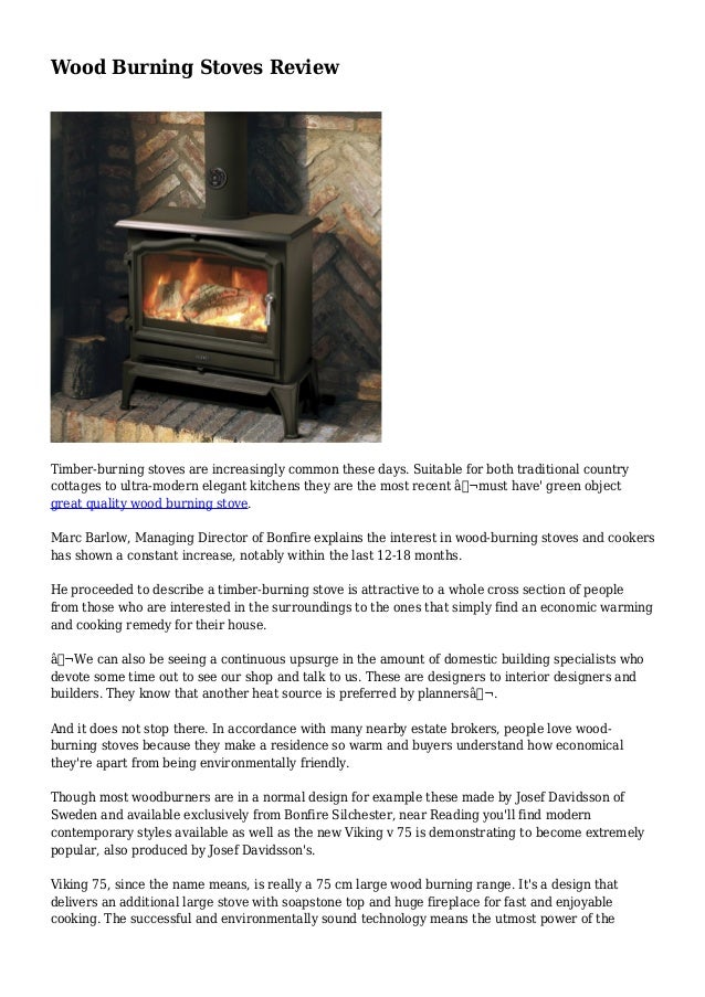Wood Burning Stoves Review