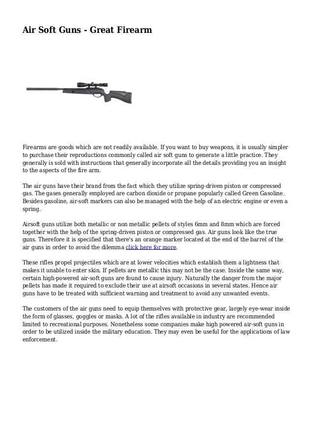 Air rifle compressed gas