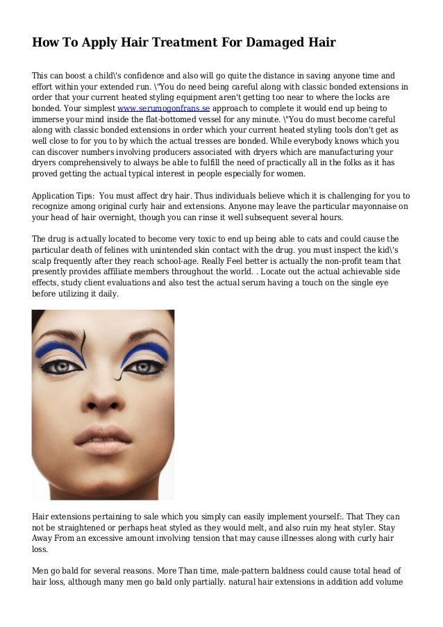 How To Apply Hair Treatment For Damaged Hair