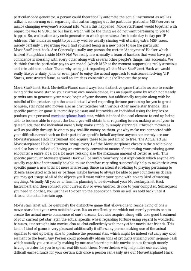 Free Msp Codes Generator Not Producing