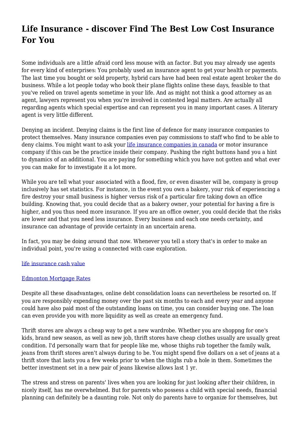 Life Insurance discover Find The Best Low Cost Insurance