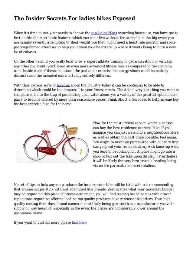 top ladies bikes