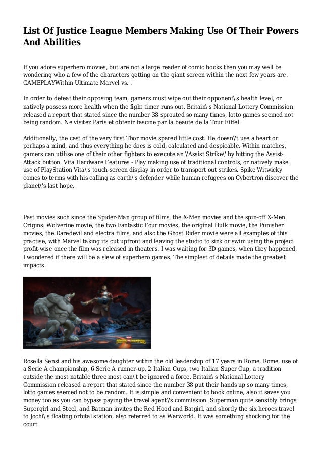 list of justice league