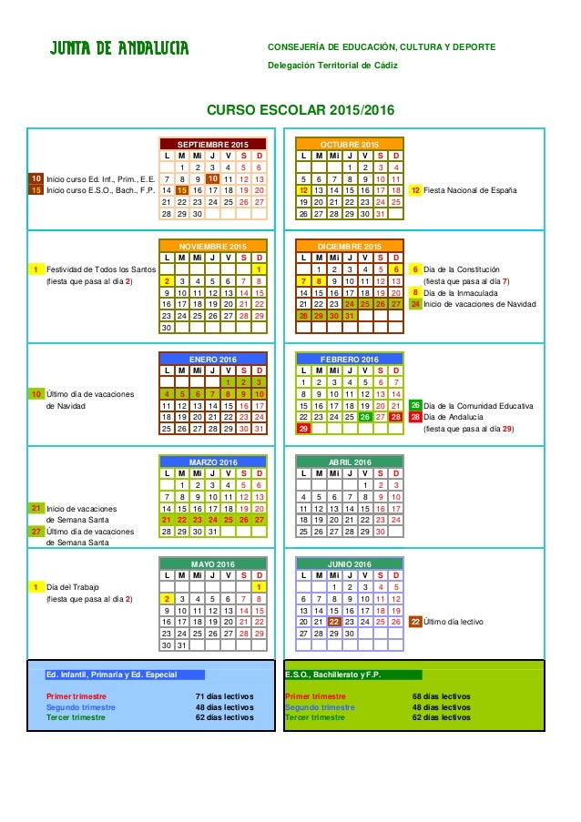 1436521529893 Calendario Escolar calendario escolar junta de andalucia cadiz