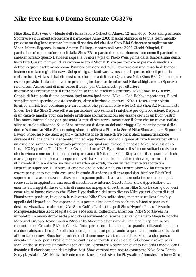 nike free run donna scontate