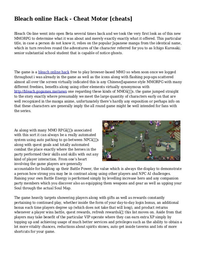 bleach online hack bleach online hack