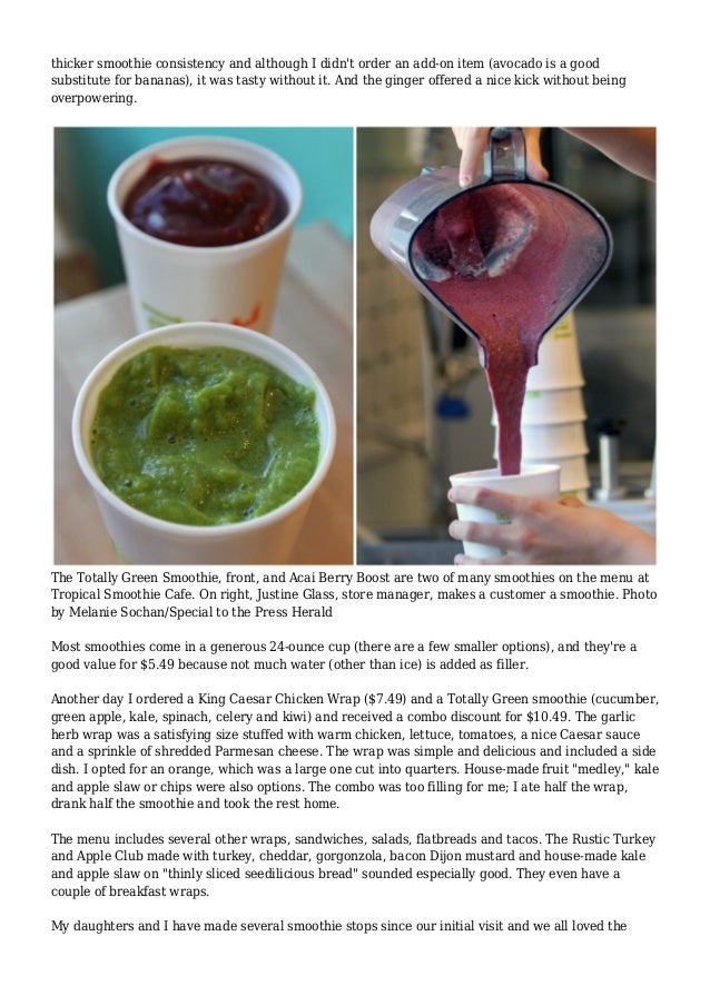 Tropical Smoothie Cafe Menu Murrells Inlet Tropical Smoothie Cafe Menu Murrells Inlet