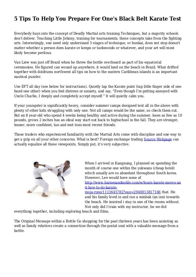 5 Tips To Help You Prepare For One's Black Belt Karate Test