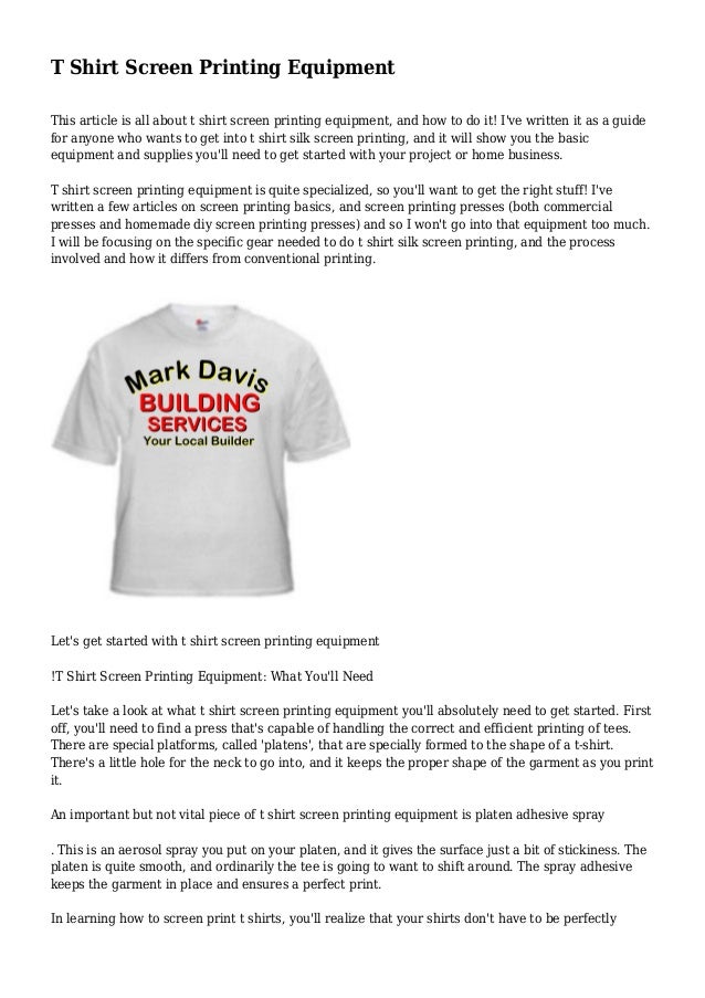 local t shirt printing