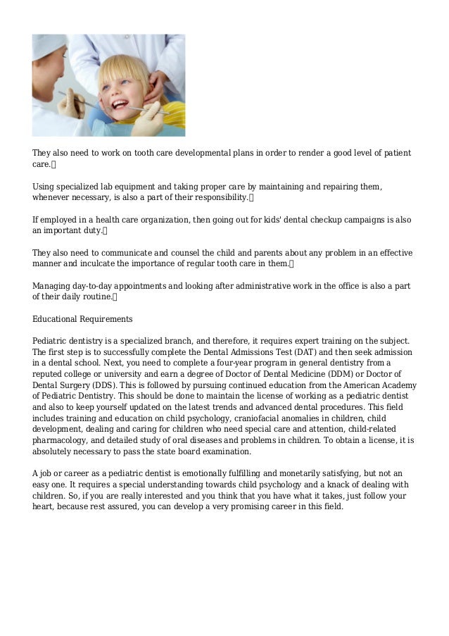 Pediatric Dentist Salary