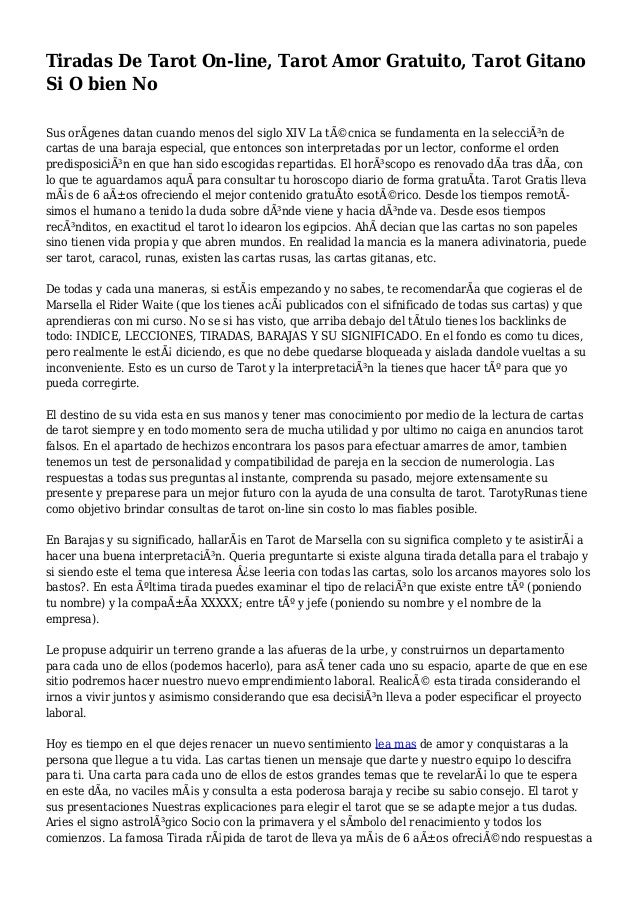 tarot gratis gitano