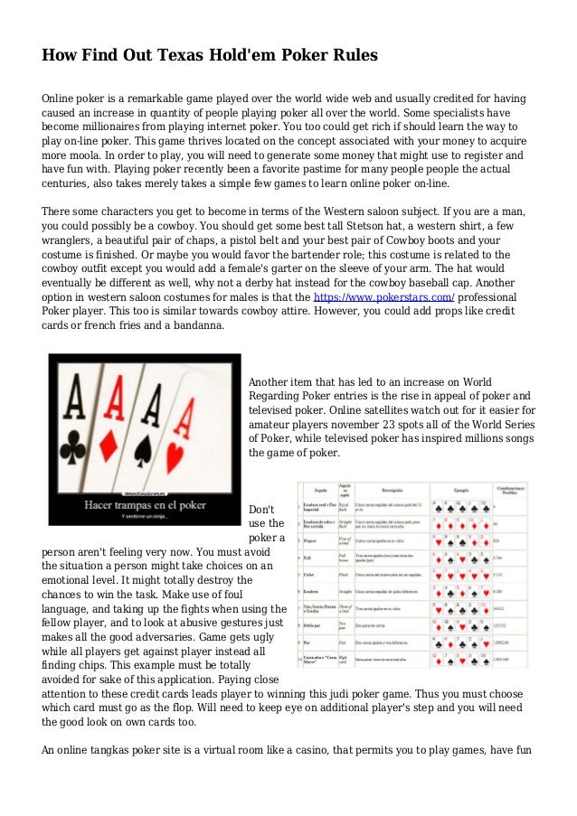 Poker Rules Printable Customize And Print Poker Rules Printable Customize And Print