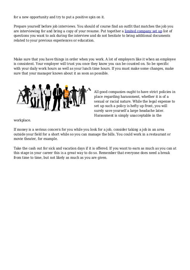 advice for finding a job
