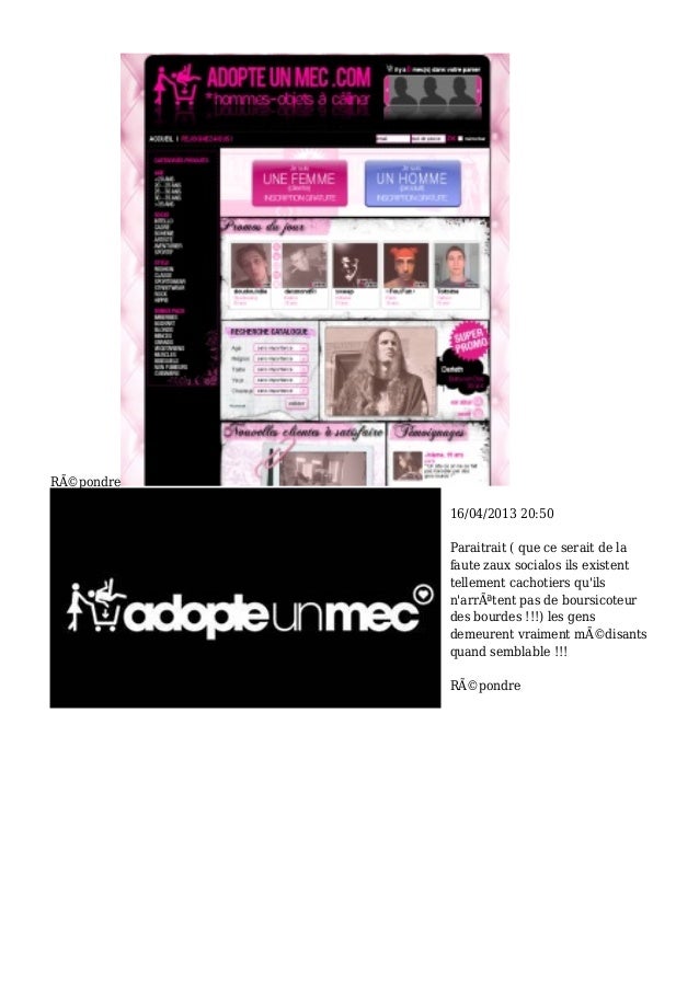 Site rencontre gratuit comme adopteunmec