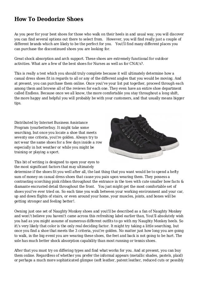 How To Deodorize Shoes
