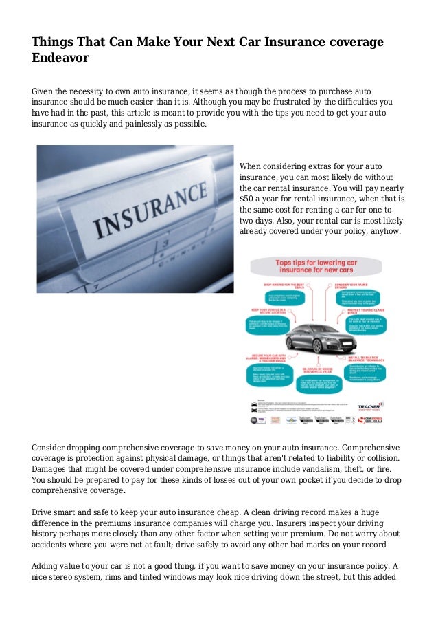 do you have to have your own insurance to rent a car