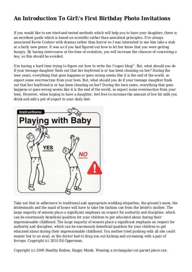 An Introduction To Girl S First Birthday Photo Invitations