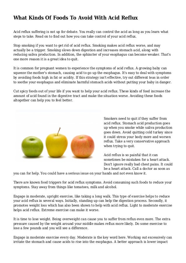 What Kinds Of Foods To Avoid With Acid Reflux What Kinds Of Foods To Avoid With Acid Reflux