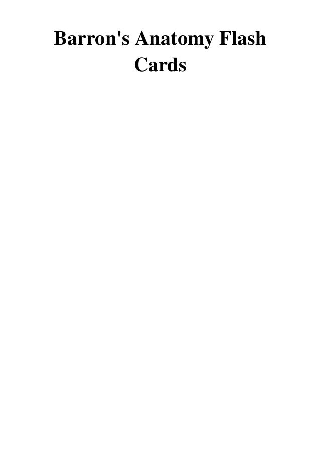 (2016) Barron's Anatomy Flash Cards (PDF) by Ken Ashwell Ph.D
