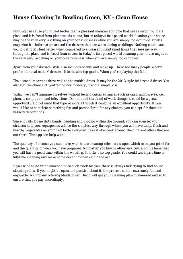 House Cleaning In Bowling Green, KY Clean House