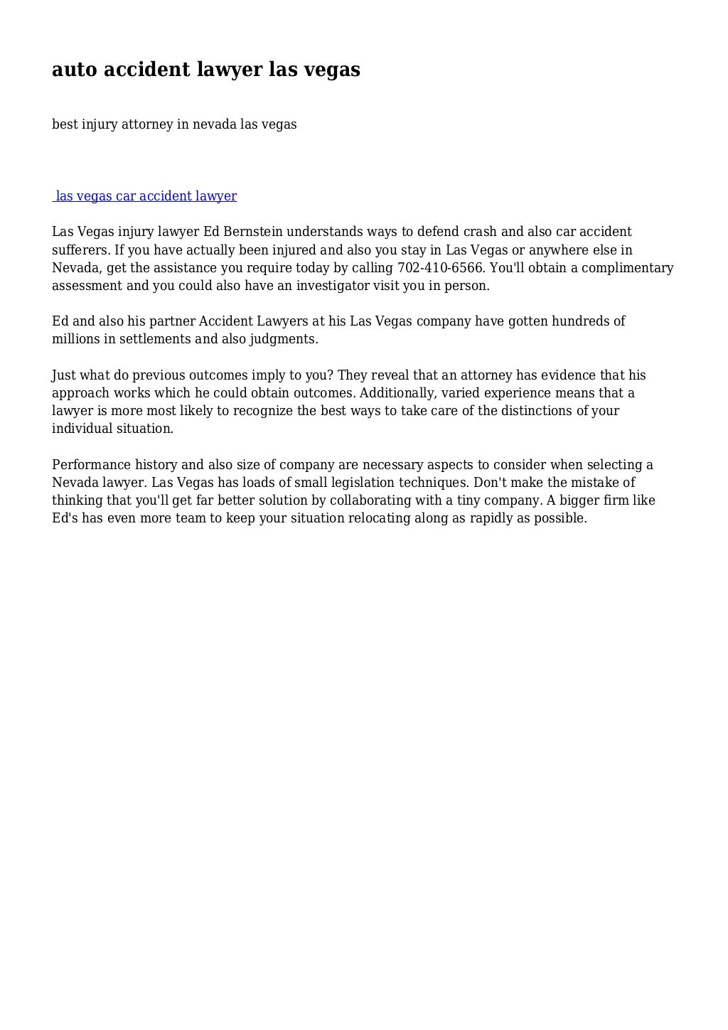 auto accident lawyer las vegas