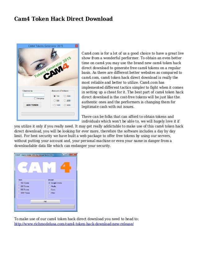 Cam4 Token Hack Direct Download
