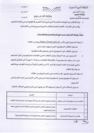 http://www.thaqfny.com/?p=137058تعميم قبول وتسجيل الطلاب المستجدين والطالبات بالصف الاول للعام 1438 1439