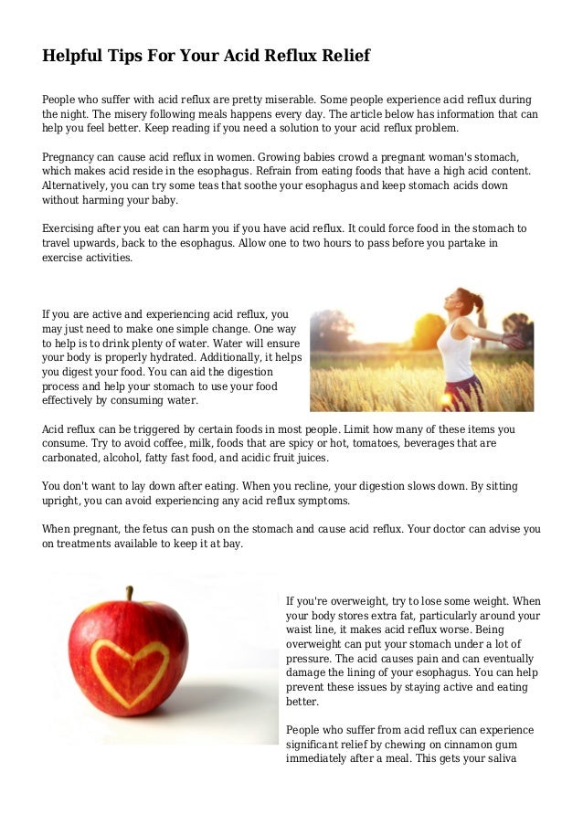 Helpful Tips For Your Acid Reflux Relief Helpful Tips For Your Acid Reflux Relief
