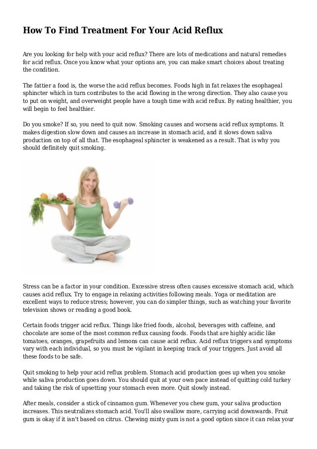 How To Find Treatment For Your Acid Reflux slideshare