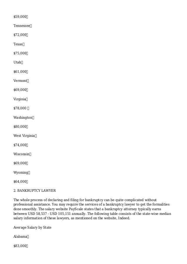 Types of Lawyers and their Salaries Types of Lawyers and their Salaries