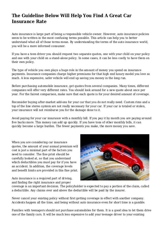 The Guideline Below Will Help You Find A Great Car ... The Guideline Below Will Help You Find A Great Car ...