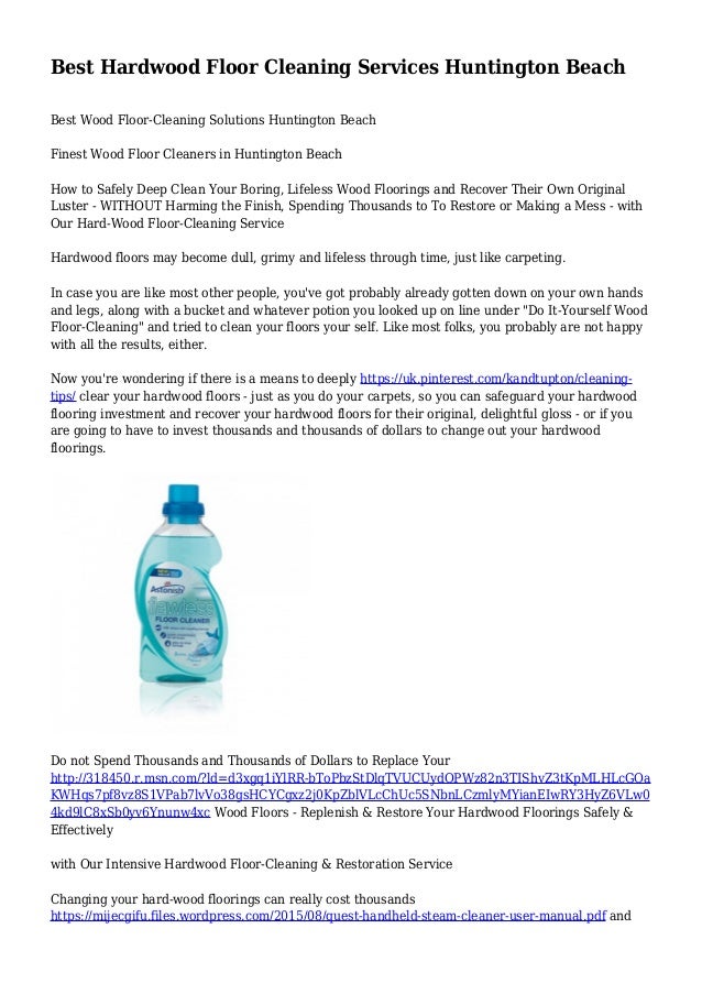 Best Hardwood Floor Cleaning Services Huntington Beach