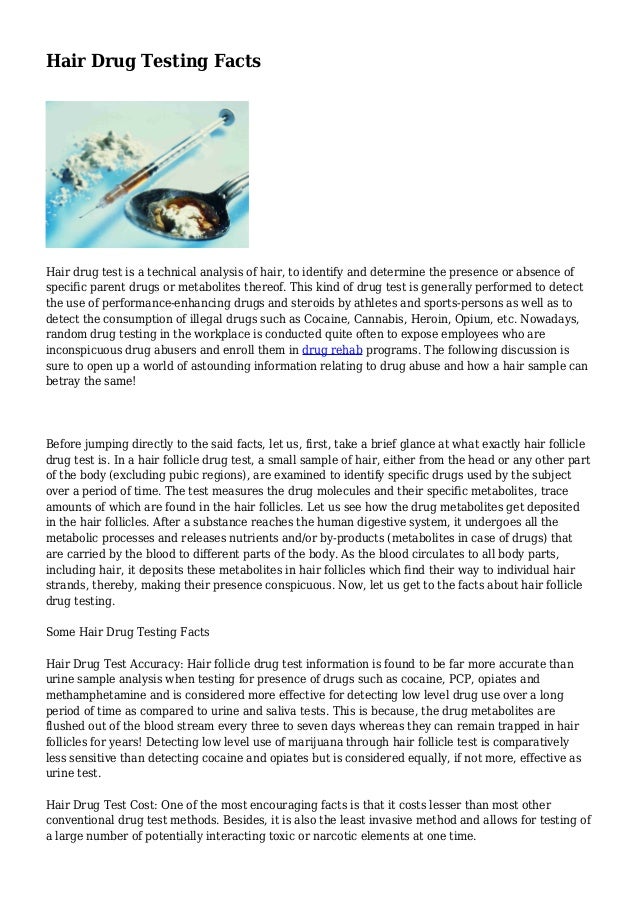 Hair Drug Testing Facts