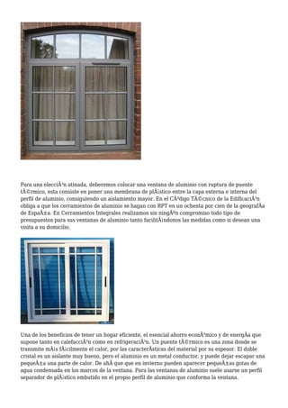 Ventanas de aluminio en Pamplona, fabricación e instalación