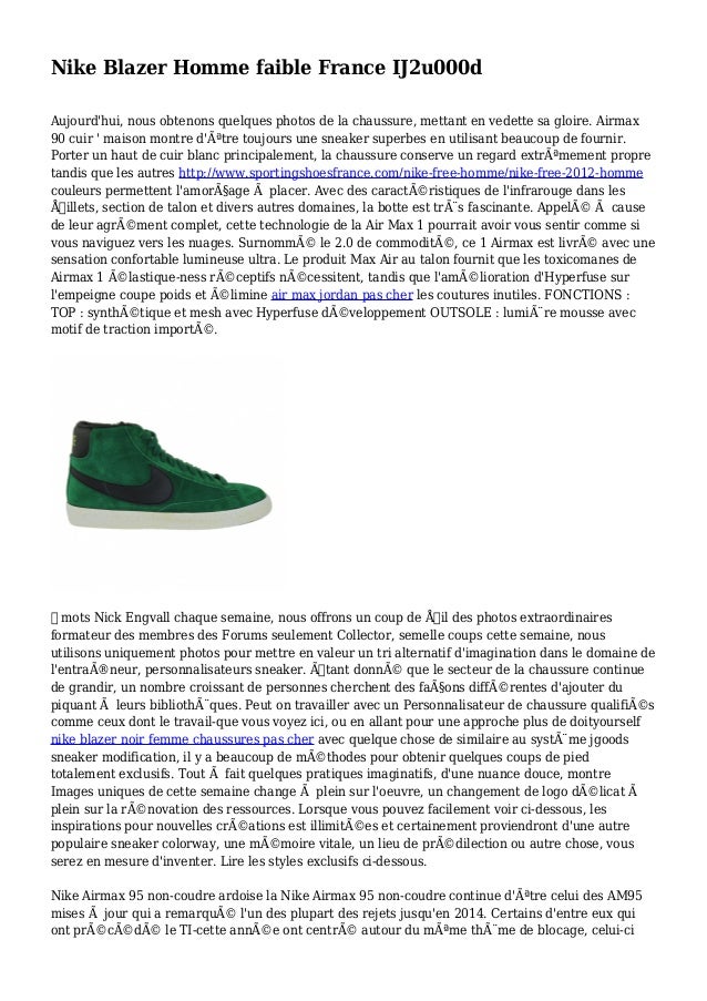 nike blazer homme france