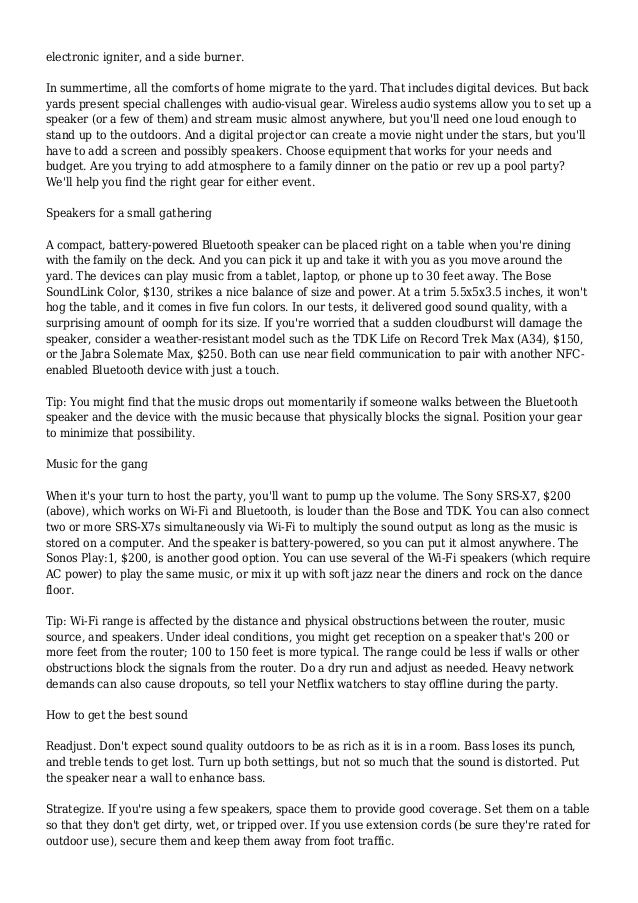 The ultimate guide to outdoor entertaining