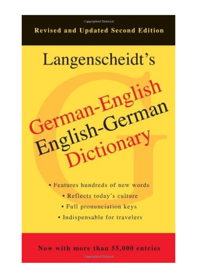 (2009) GermanEnglish, EnglishGerman Dictionary, 2nd Edition (PDF) by