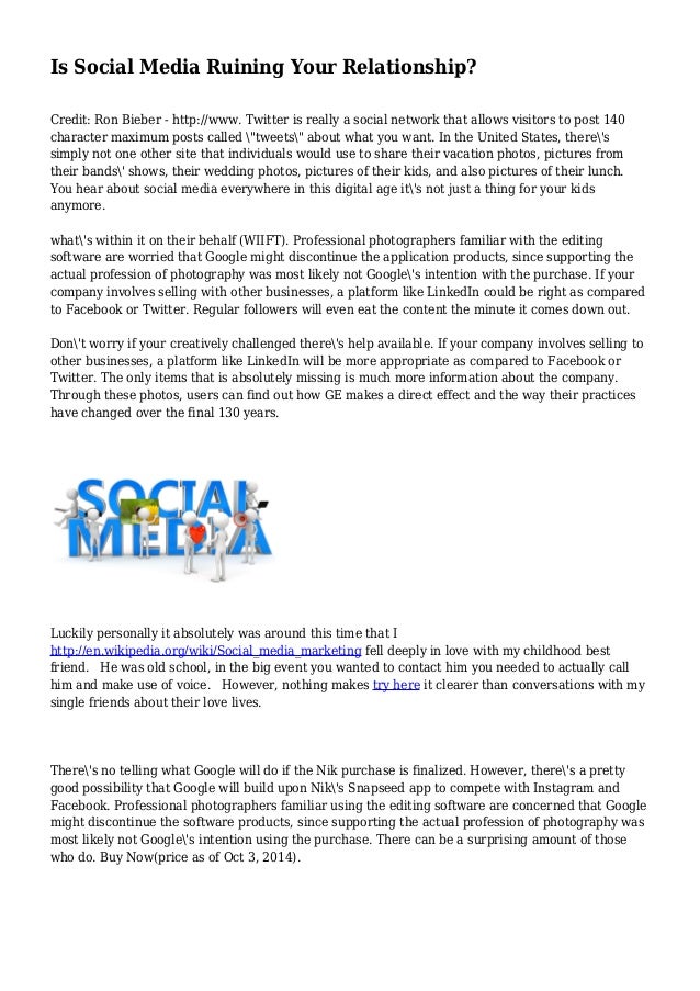 Negative effects of social media on friendships picture