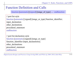 Tasks and UDP's in verilog coding14391970.ppt