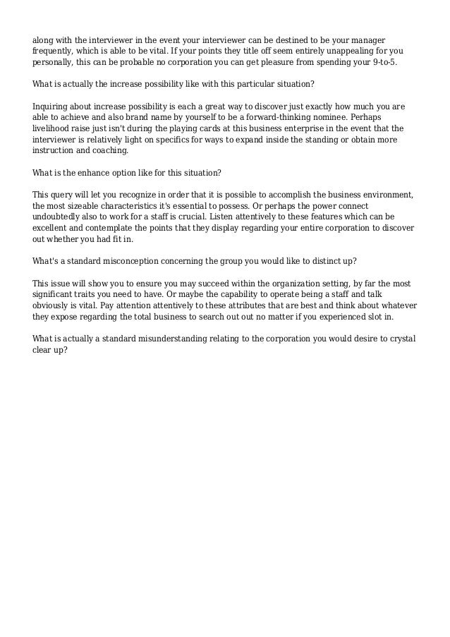 The A Z Of Kohl's Interview Questions