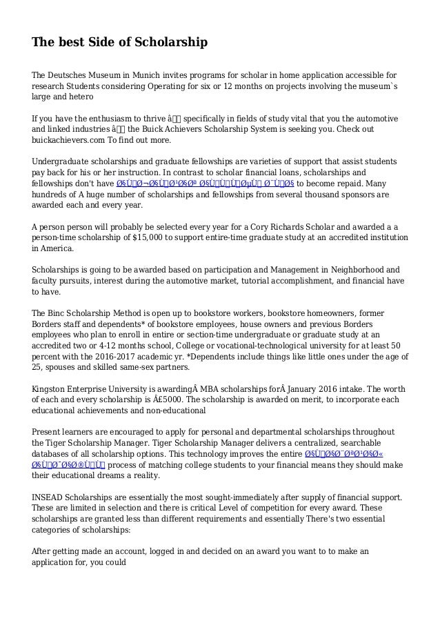 Buick Achievers Scholarship >> The Best Side Of Scholarship Buick Achievers Scholarship >> The Best Side Of Scholarship