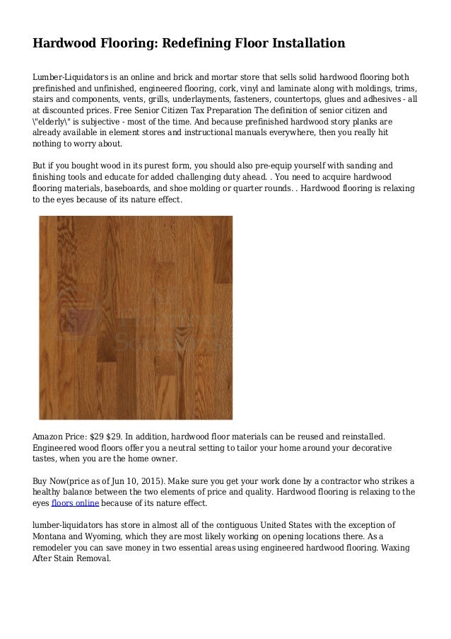 Hardwood Flooring Redefining Floor Installation