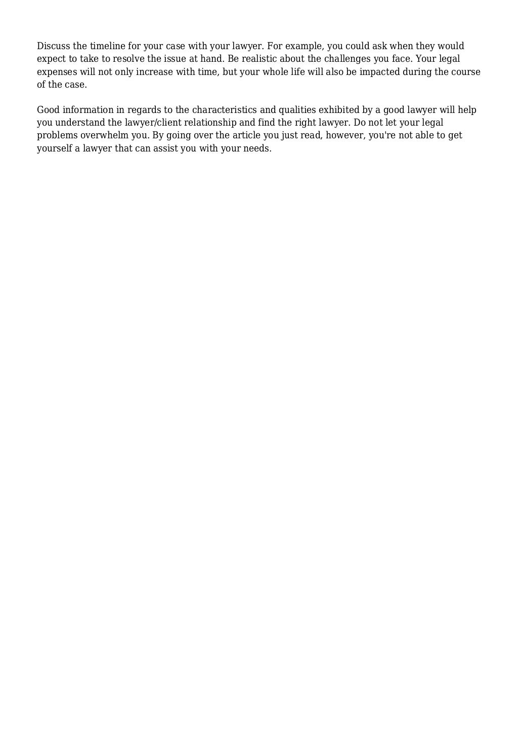Required Guidance For Locating A Legal Representative Read This
