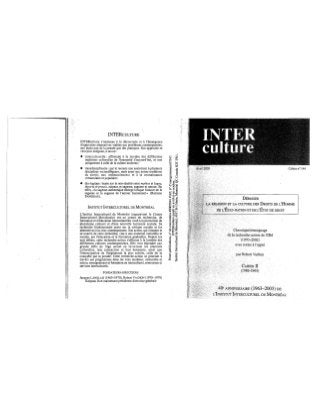 144  dépasser la religion et la culture des droits de l’homme, de l’état-nation et de l’état de droit. chronique: recherche-action de l’iim. (1970-2004). cahier ii. r. v. (document à télécharger en format pdf, 3,1 mb). 