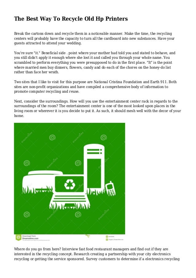 The Best Way To Recycle Old Hp Printers